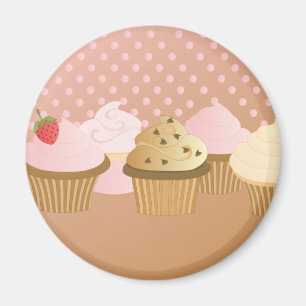 designer cupcakes magnet