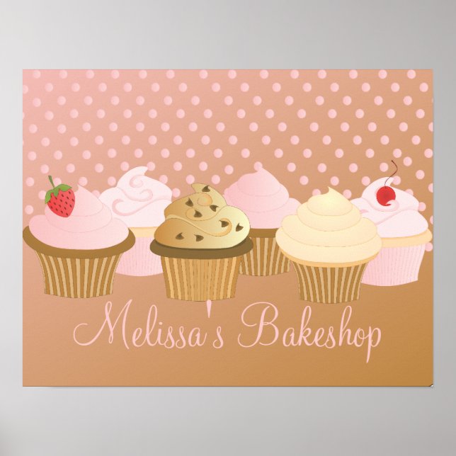 Designer Cupcakes Poster (Front)