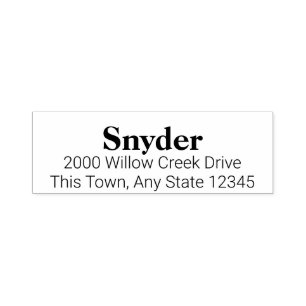 Designer Custom Text Address Self-inking Stamp