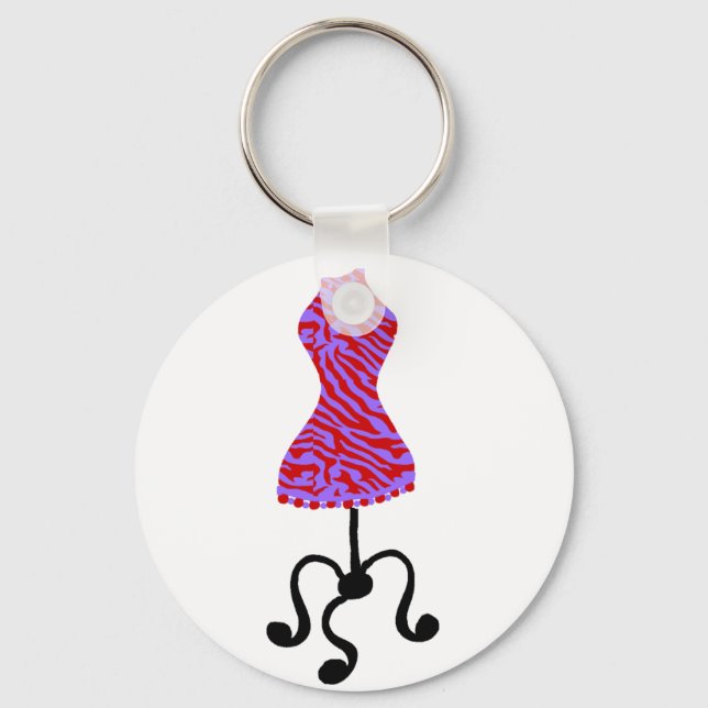 Designer dress Key chain (Front)