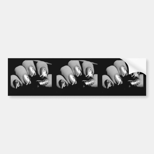 Designer Fingernails Bumper Sticker (Front)