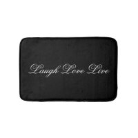 Designer Floral Mat With Laugh Love Live