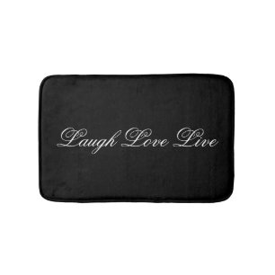 Designer Floral Mat With Laugh Love Live