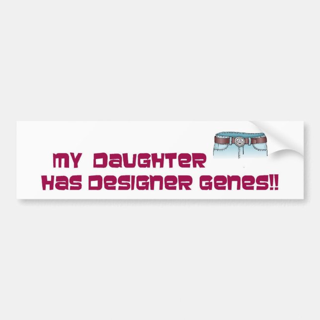 Designer genes bumper sticker (Front)