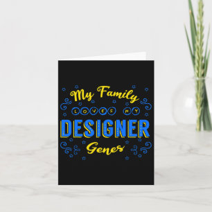 Designer Genes Down Syndrome Awareness Chromosome Card