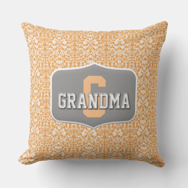 Designer Grandma Throw Pillow (Front)