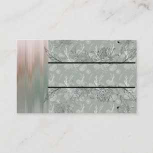 Designer Green Floral Multi Blend Business Card