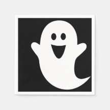 Designer Halloween, Ghost on Black