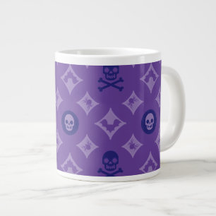 Designer Halloween! Spooky Louis V Pattern Large Coffee Mug