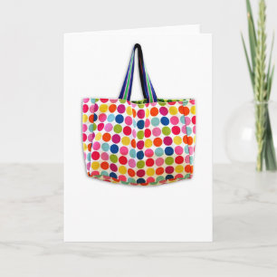 Designer Handbag Fun Dots (blank) Thank You Card