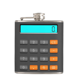 Designer Hip Flask - This Calculator Never Works !