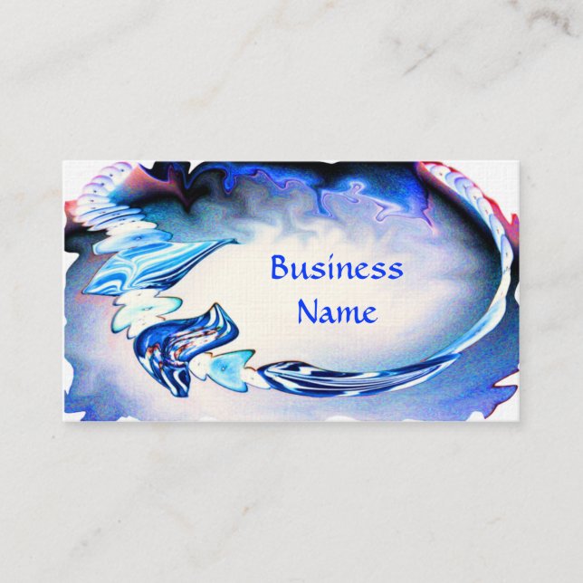 Designer Jewellery in Shades of Blue Business Business Card (Front)