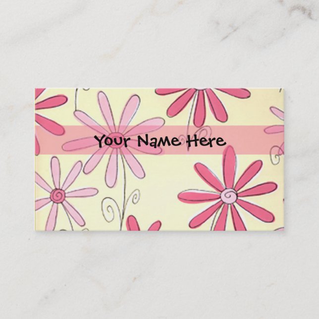 Designer Ladies Profile Card Template (Front)
