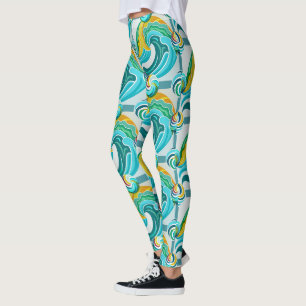 Designer-Leggings mit ausgefallenem Muster Leggin Leggings