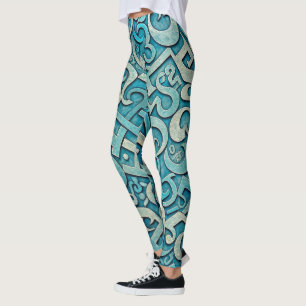 Designer-Leggings mit ausgefallenem Muster  Leggings