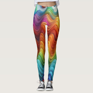 Designer Leggings with a failed pattern Leggin