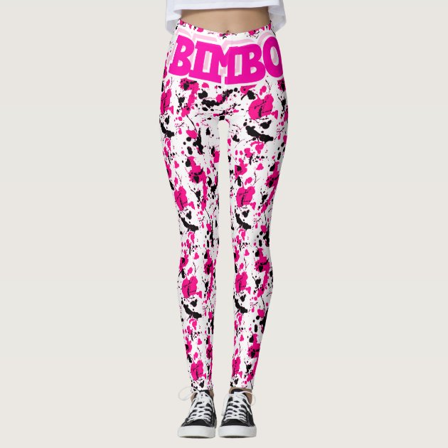 Designer Luxury Pink Bimbo Sissy Leggings | Zazzle.com.au