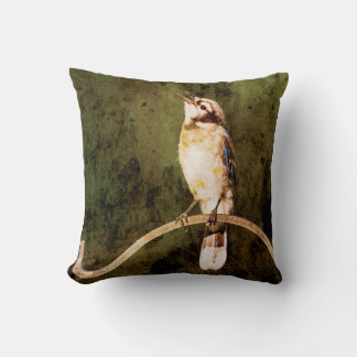 Designer Moody Blue Jay Nature Throw Pillow