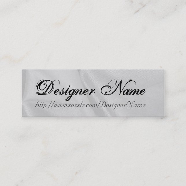 Designer Name Profile Card (Front)