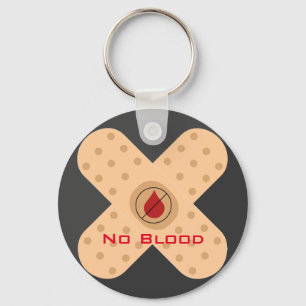 Designer No-Blood Keychain With Text