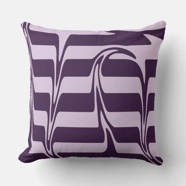 Designer Purple & Mauve Pillow (Front)