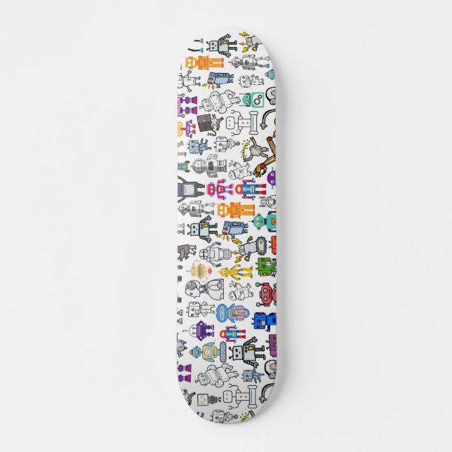 Designer Robot Robotics Skateboard Skate Deck FLEX (Front)