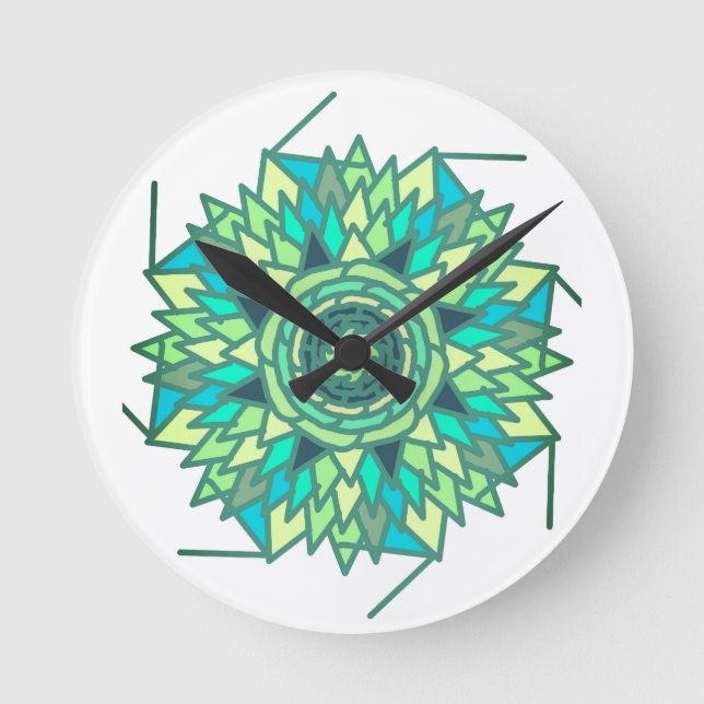 designer round clock (Front)