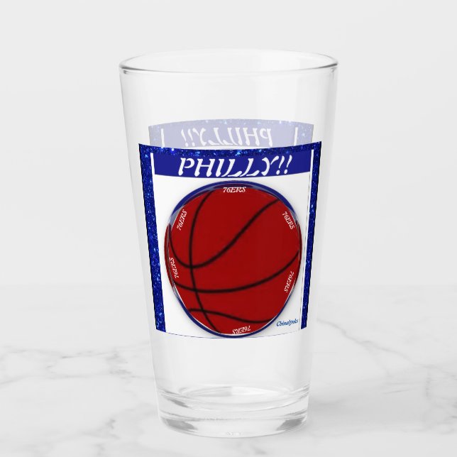 Designer Sixer Glass Cup (Front)