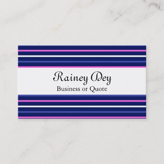 DESIGNER STRIPES BUSINESS CARD TEMPLATES (Front)