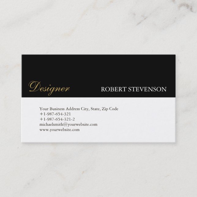 Designer Stylist Makeup Artist Business Card (Front)