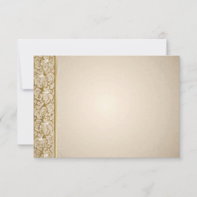 Designer Wedding Invitation Insert Card (Front)