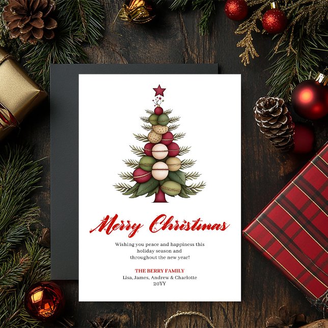 Designer Whimsical Christmas Tree Greeting Card (Designer Whimsical Christmas Tree Greeting Card)