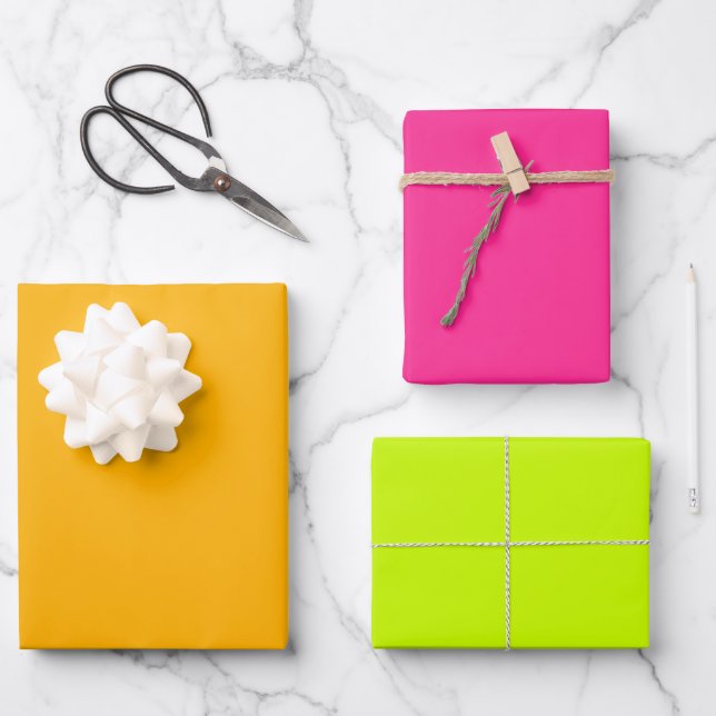 Designer Wrapping Paper Flat Sheet Set of 3 (Front)