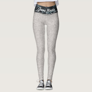 Designer Yoga leggings grey and black