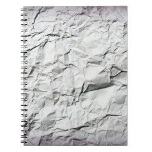 Designer's Notebook with Textured Crumpled Paper 