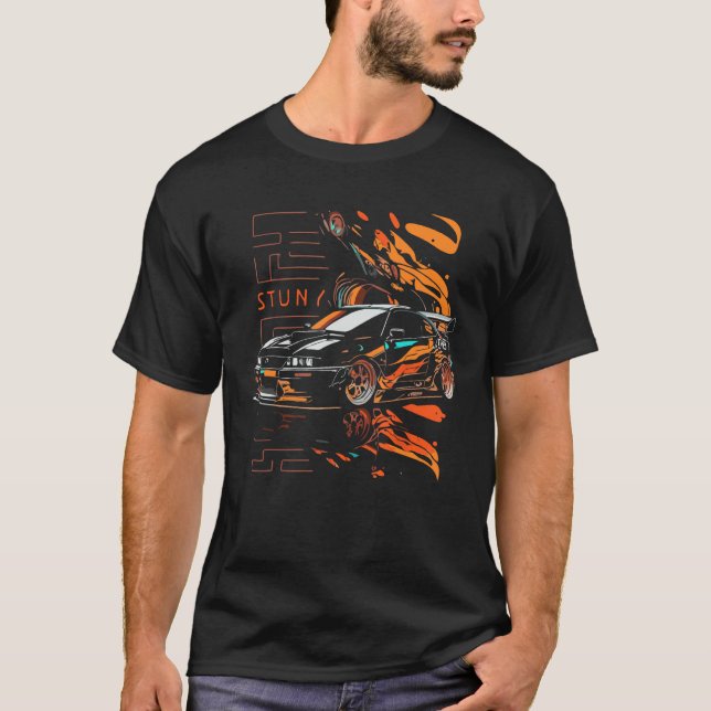Designs and tuning sayings for Japanese car fans T-Shirt (Front)