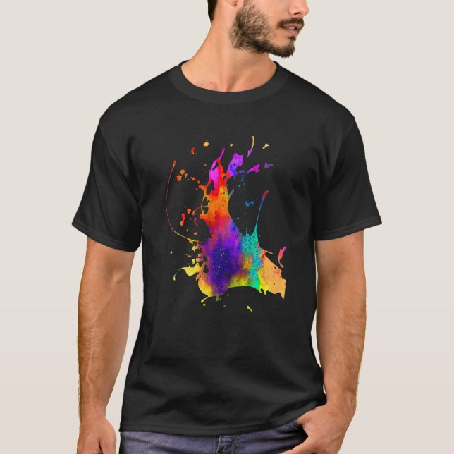 Designs Clothes Original Prints Splash T-Shirt (Front)