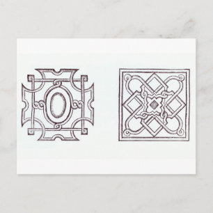 Designs for a knot garden, from 'The Country House Postcard