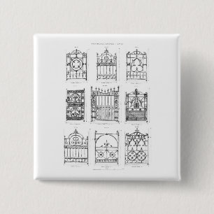 Designs for cast-iron gates, from 'Macfarlane's Ca 15 Cm Square Badge