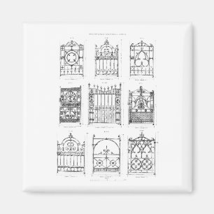 Designs for cast-iron gates, from 'Macfarlane's Ca Magnet