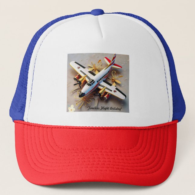 "Designs for Flight" Trucker Hat (Front)