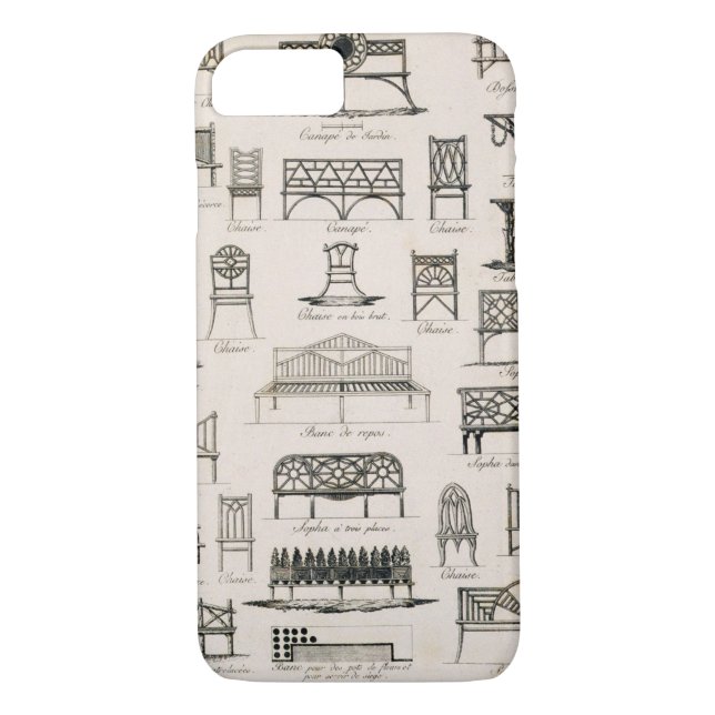 Designs for garden seats, from 'A Compendium of Dr Case-Mate iPhone Case (Back)