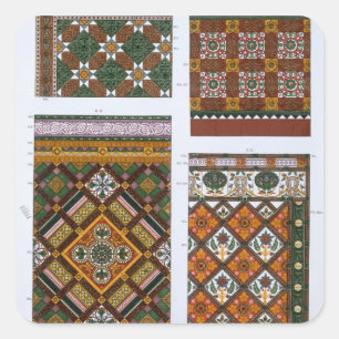 Designs for Majolica and Enamelled Tiles for Maw & Square Sticker