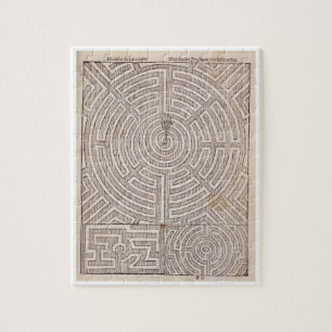 Designs for mazes, from 'The Dutch Gardener' by Jo Jigsaw Puzzle