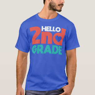 DESIGNSecond Grader 2nd Grade Backo School 70s fri T-Shirt