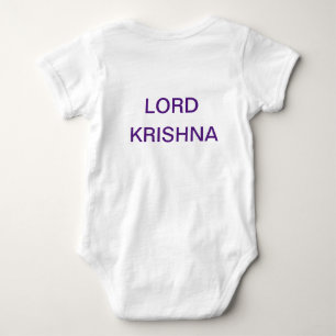 desin is lord krishna  baby bodysuit