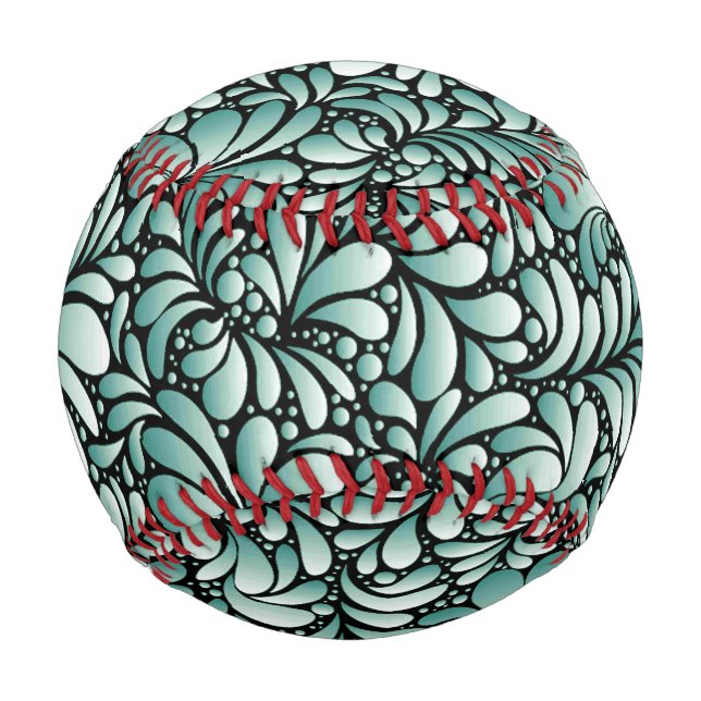 Desirable Fleur Pattern in Minty Green Baseball (Front)