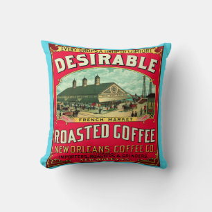Desirable French Market Roasted Coffee Cushion