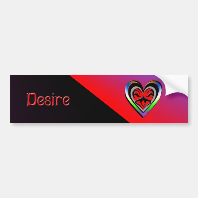 Desire Bumper Sticker (Front)