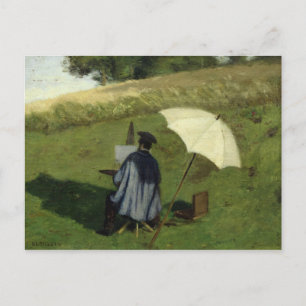 Desire Dubois Painting in the Open Air, c.1852 Postcard